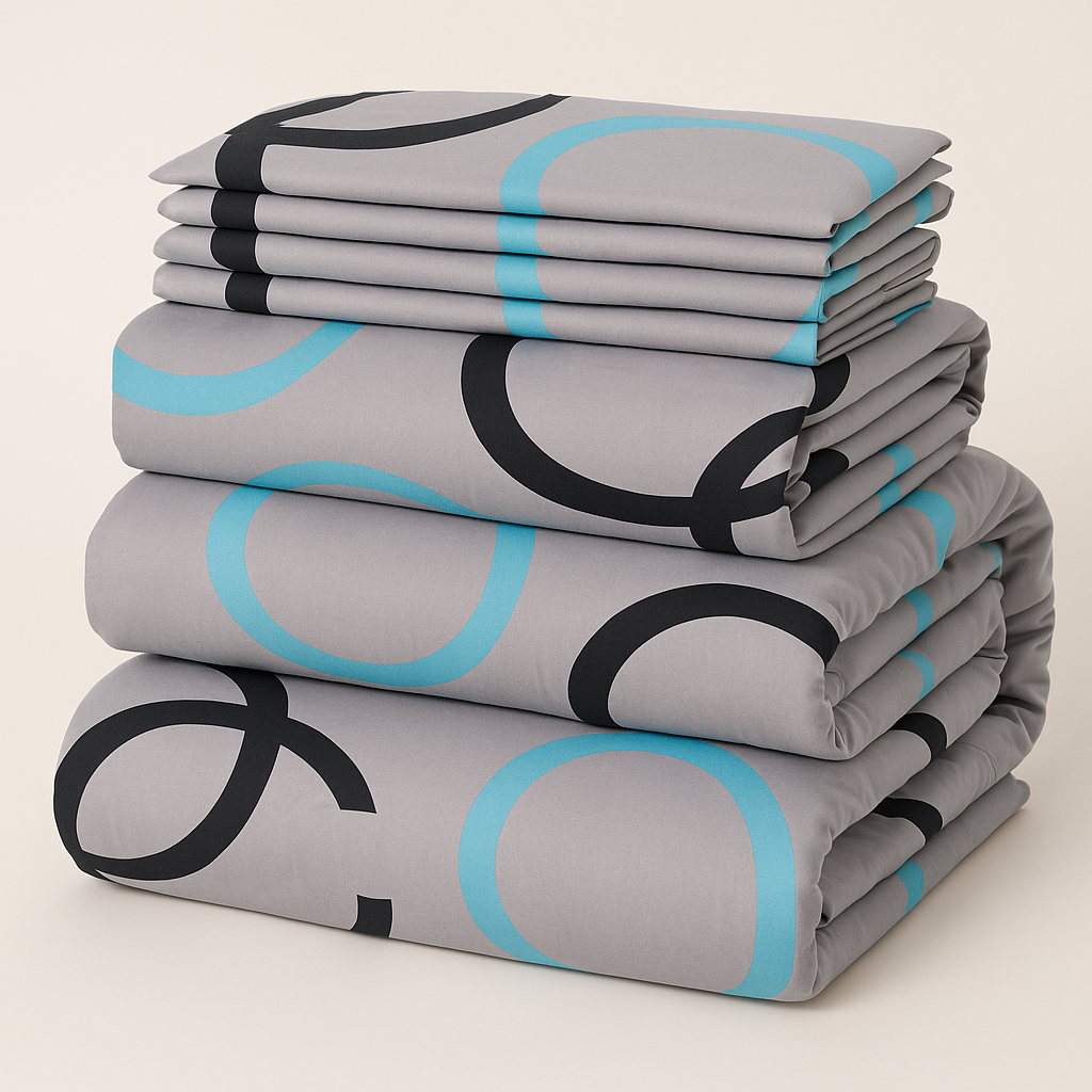 Urban Orbit" Premium Cotton Bedding Set – 300 TC