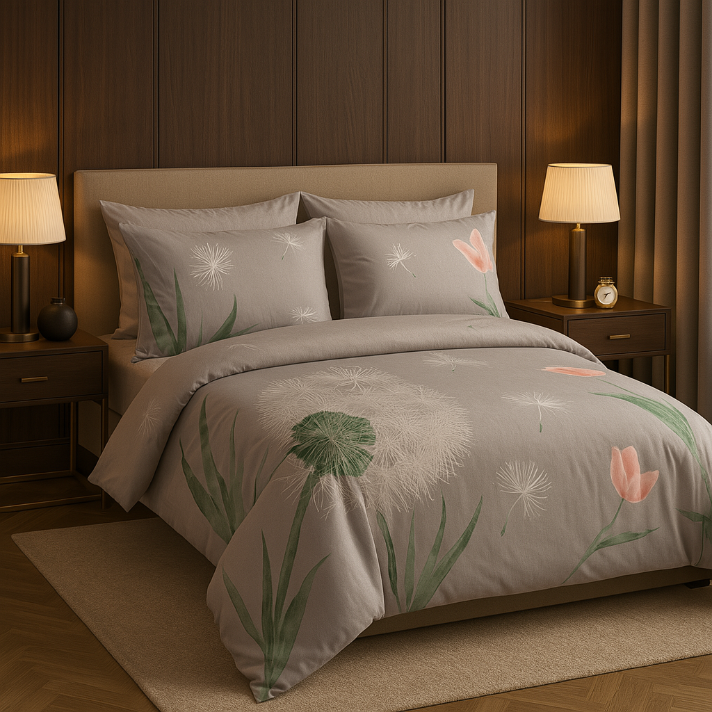 Dandelion Breeze – 6-Piece Premium cotton Bedding Set