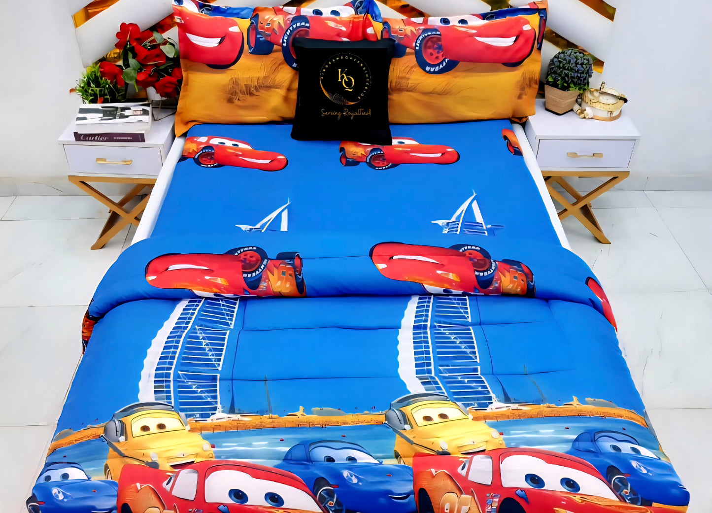 Zoom Racers – 6-Piece Kids Bedding Set | Skin-Friendly, Durable, 300 Thread Count