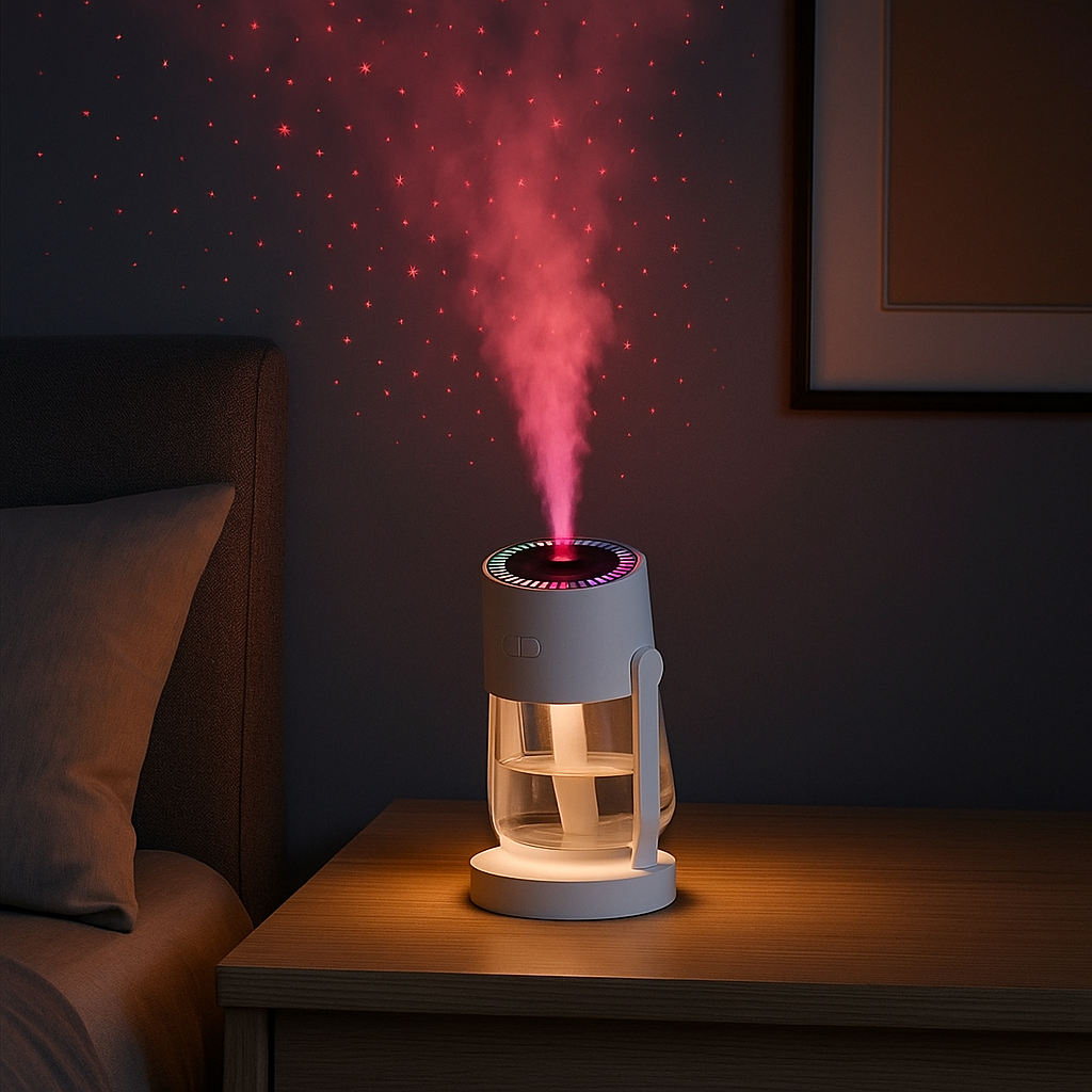 Starry Sky Top Shake USB Humidifier & Light Projector