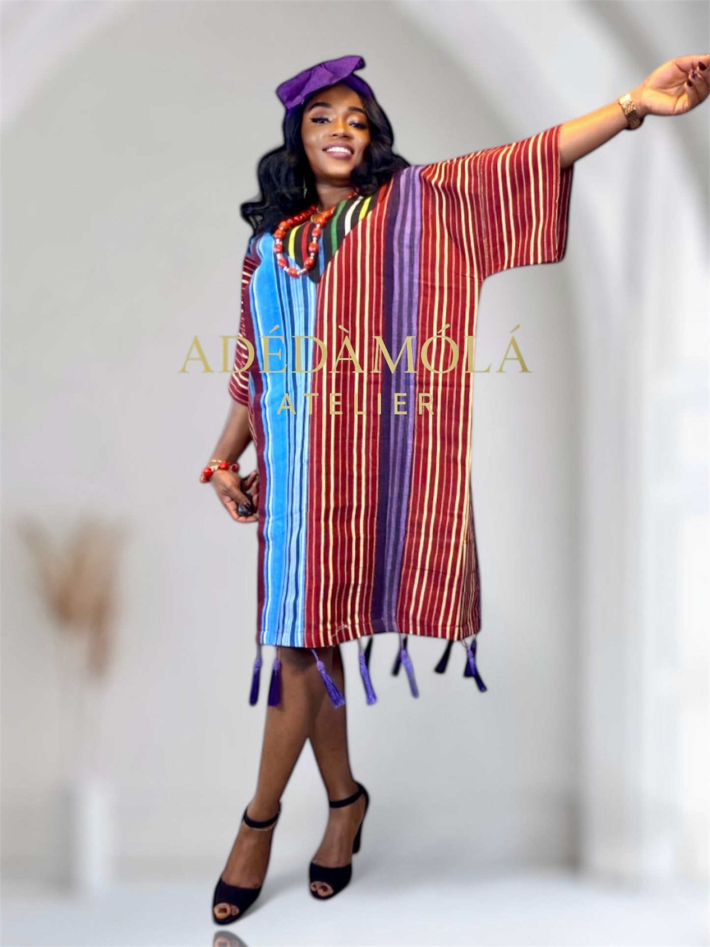 African Rady to Wear short bubu with free headgear- Arewa.