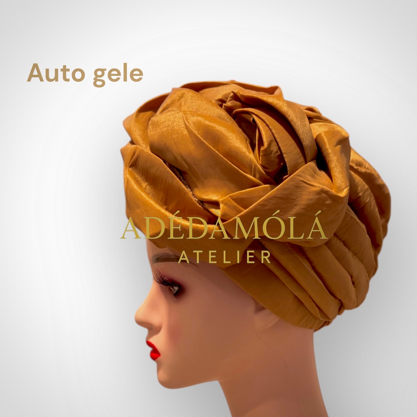 Auto gele headgear- For women of class and prestege- Rose design