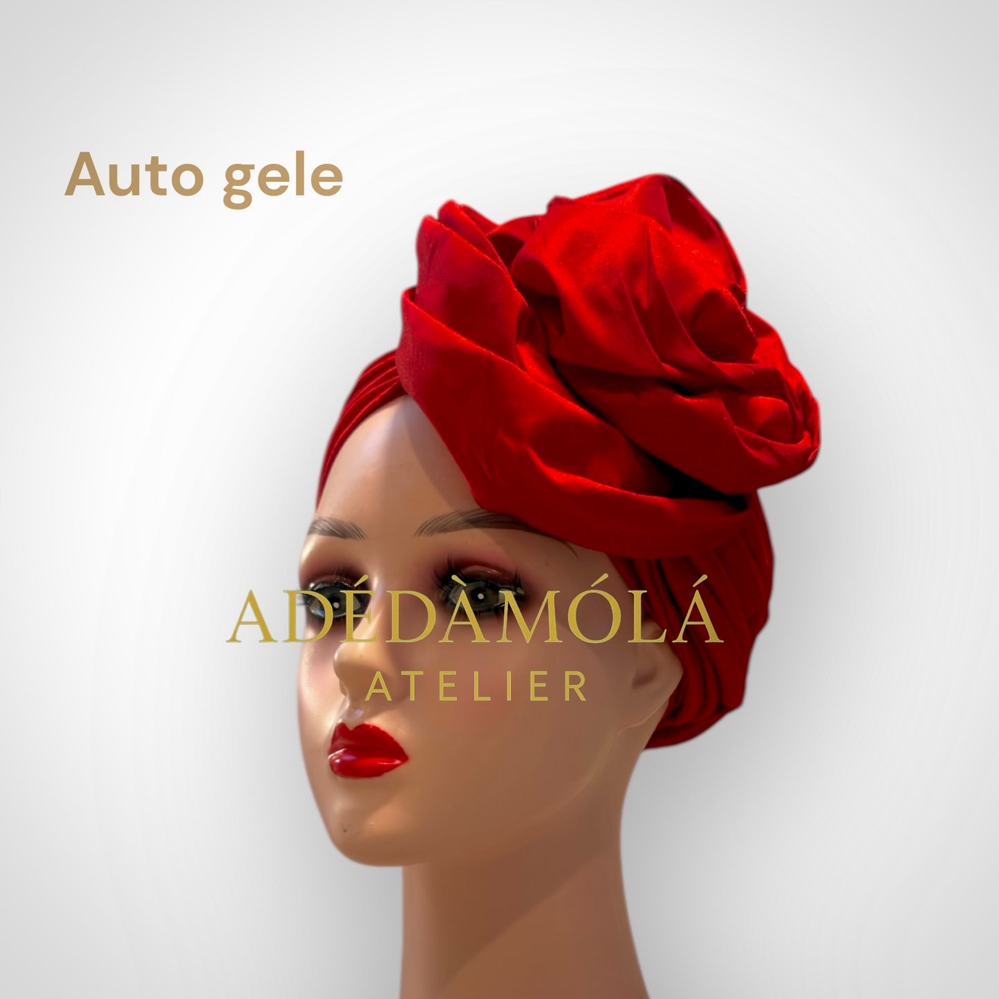 Auto gele headgear- For women of class and prestege- Rose design