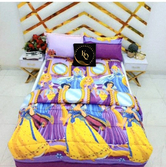 Royal Dreams 6-Piece Princess cotton Bedding Set | Soft, Durable, 300 Thread Count