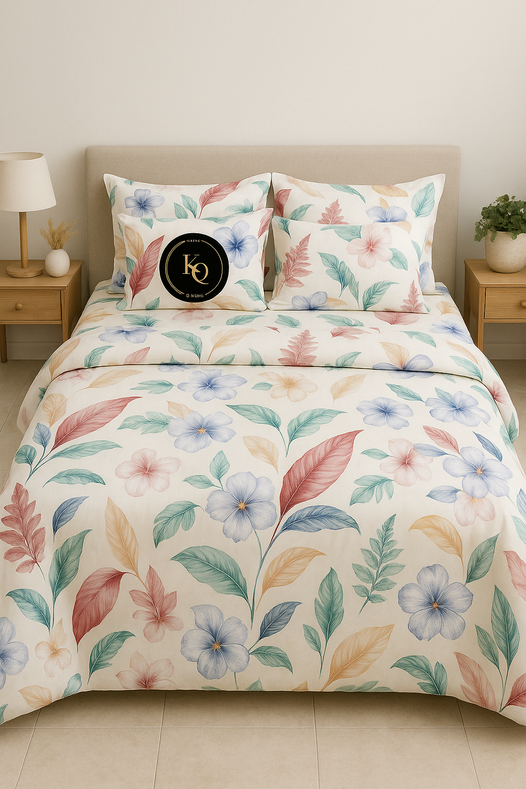 Tropical Bloom Bedsheet Set - King size