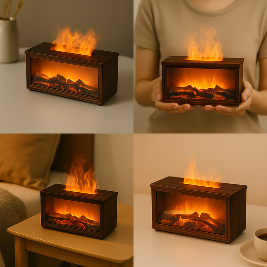 USB powered fireplace Humidifier & Aromatherapy diffuser