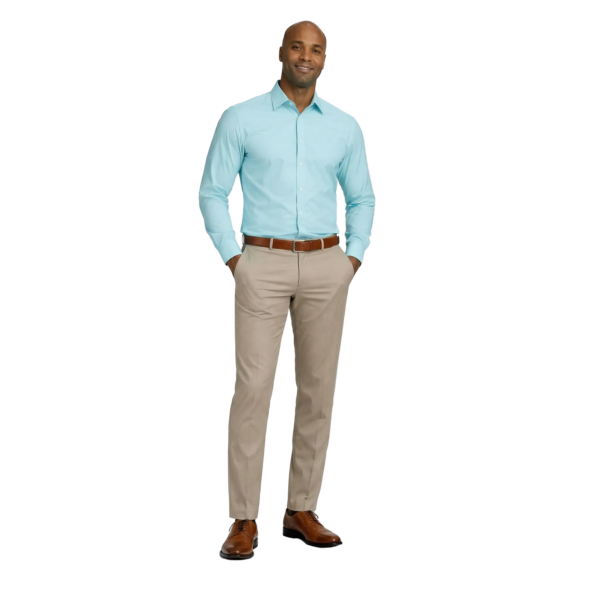 khakis and blue dress shirt Khaki Pants With Blue Shirt