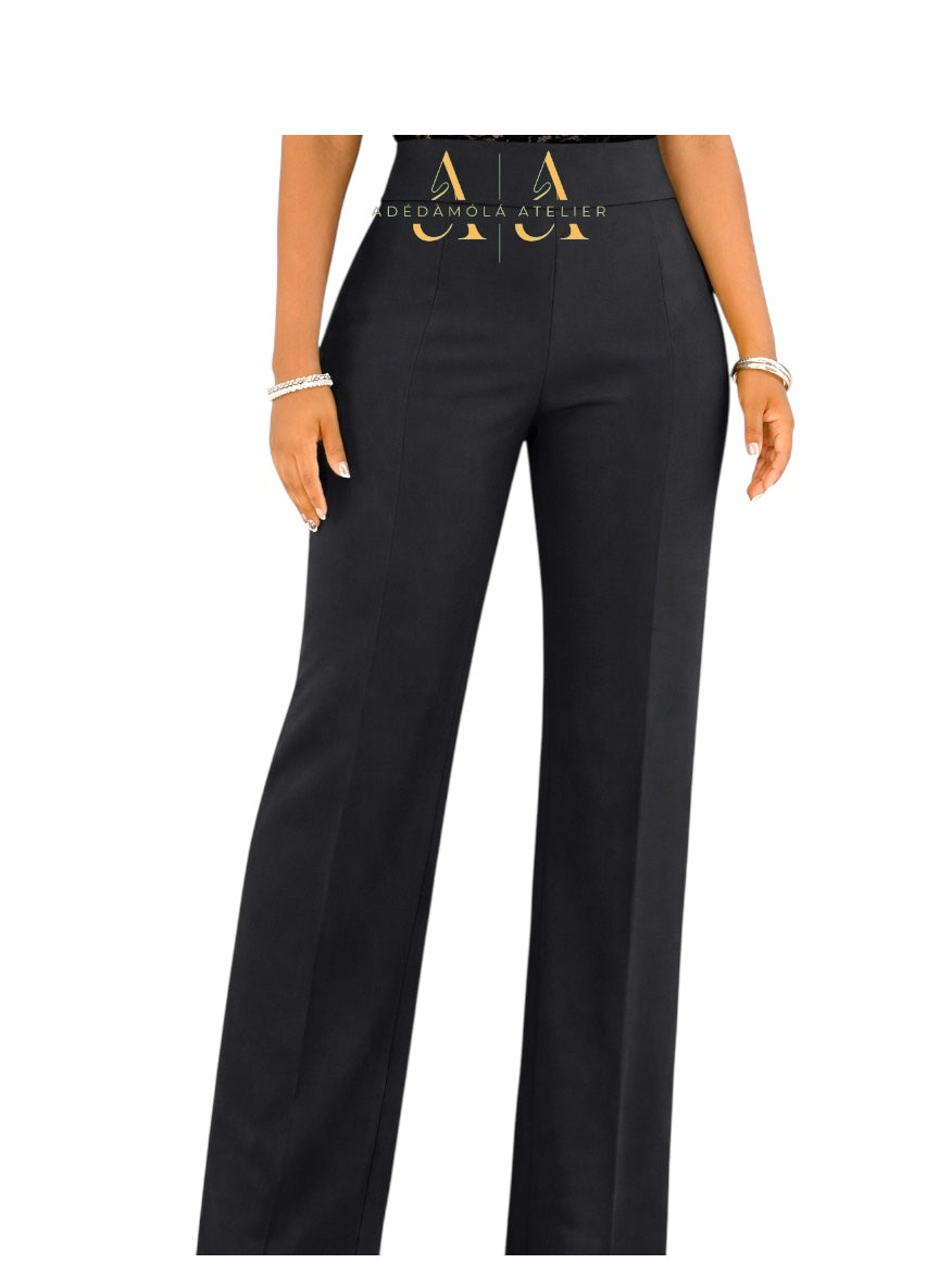 Bright pink pants with a brand logo on a white background