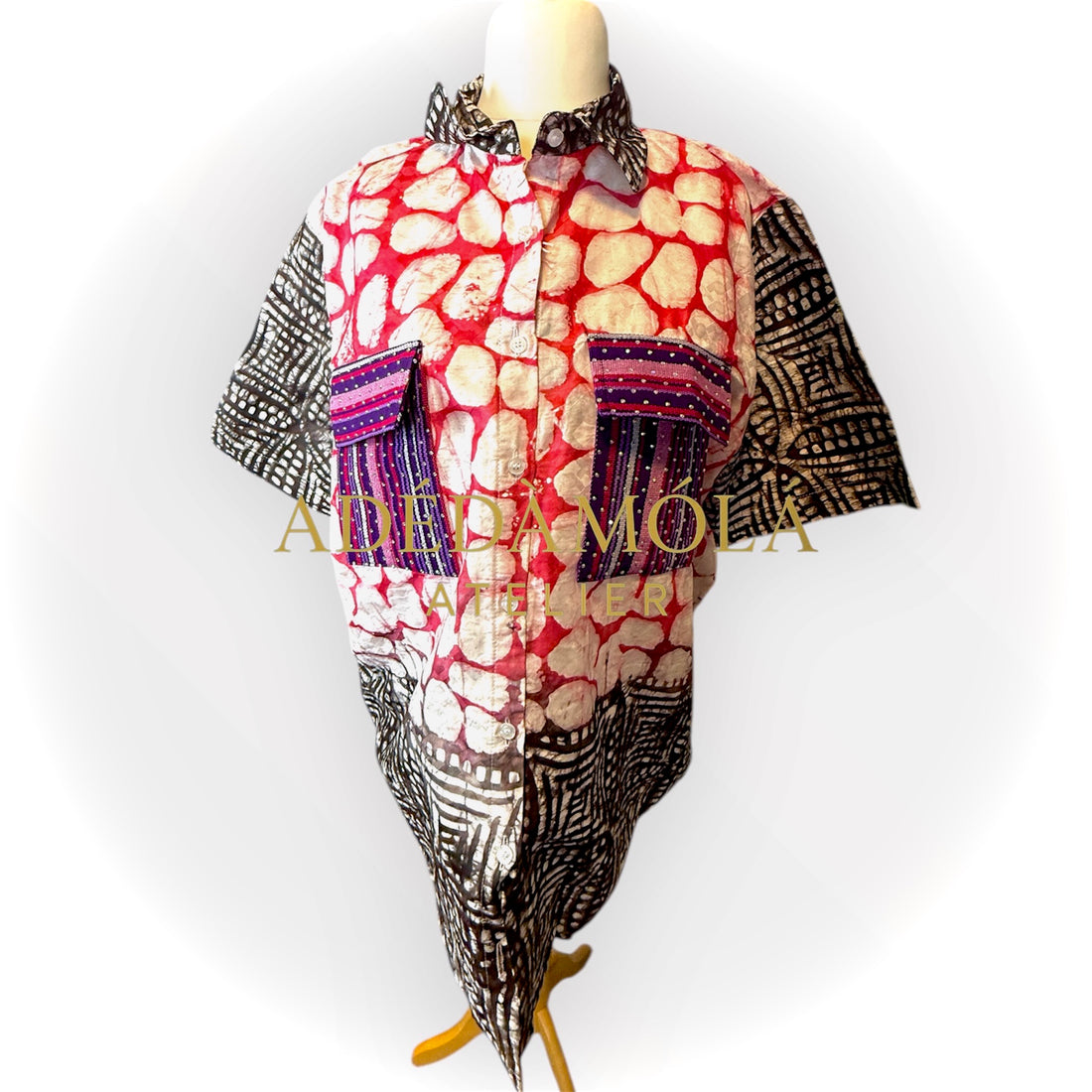 Fully stoned 2-piece African Trousers and shirt set- Boss Lady.