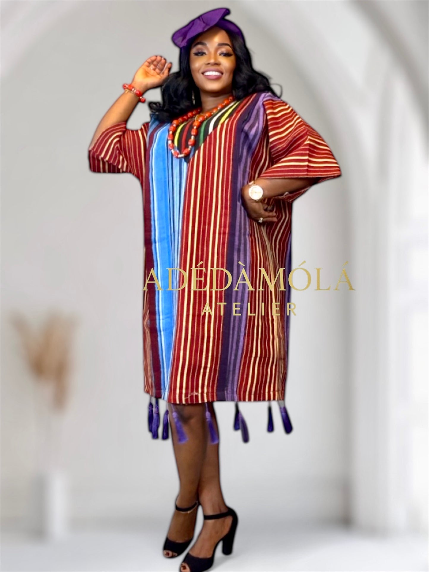 African Rady to Wear short bubu with free headgear- Arewa.