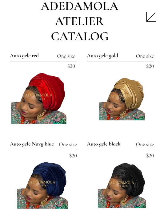 Auto gele headgear- For women of class and prestege