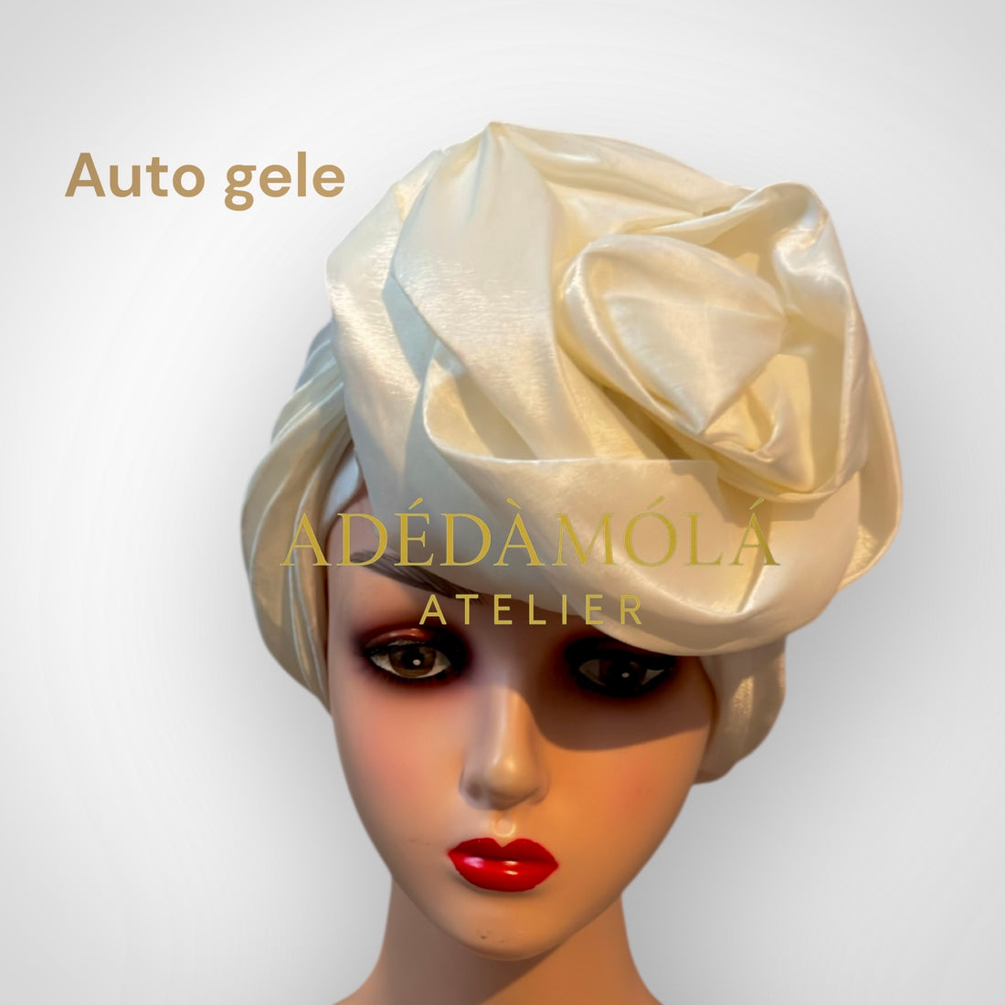 Auto gele headgear- For women of class and prestege- Rose design