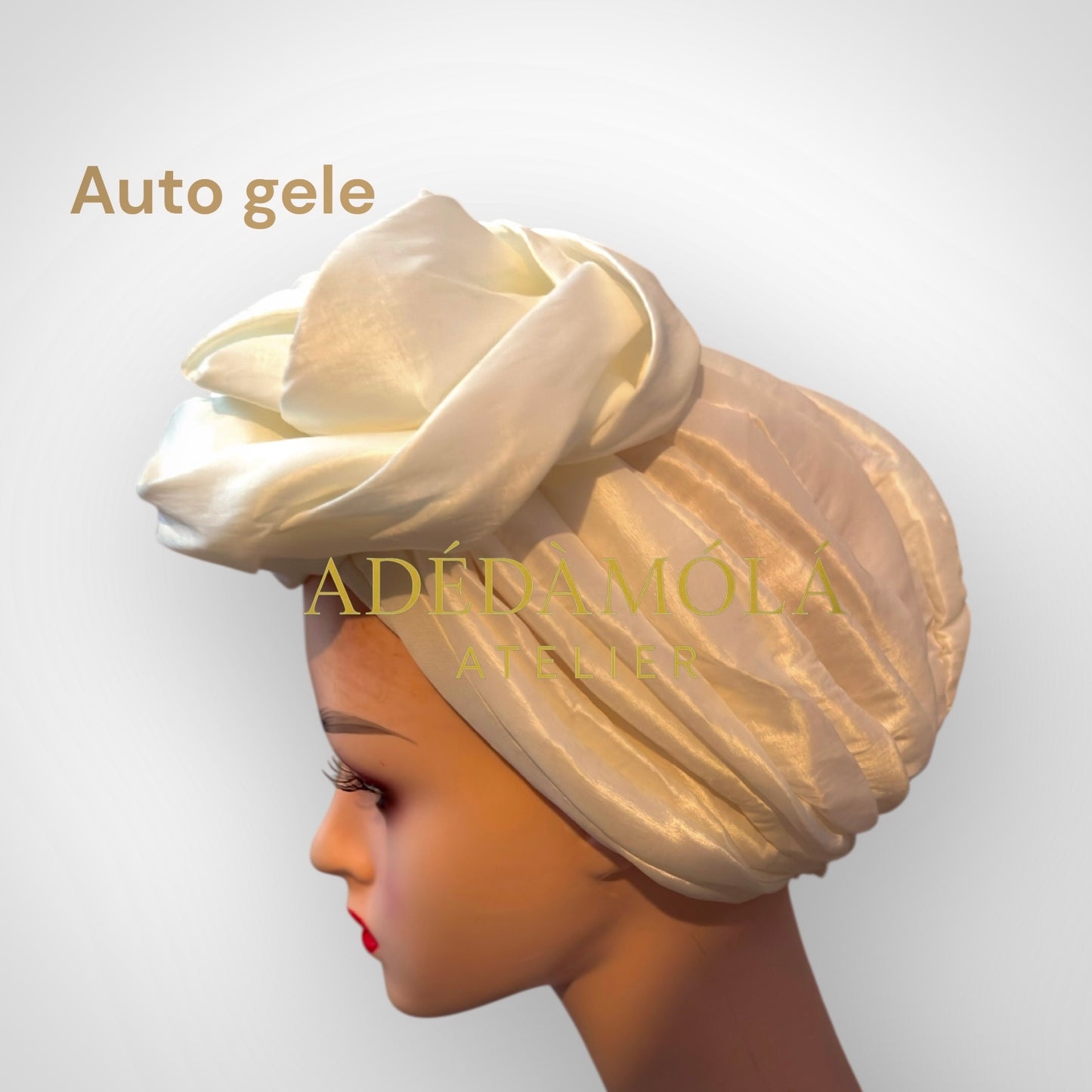 Auto gele headgear- For women of class and prestege- Rose design