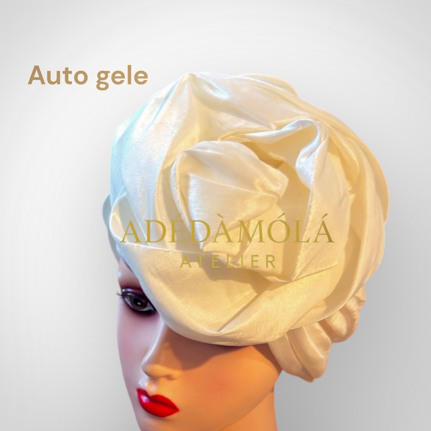 Auto gele headgear- For women of class and prestege- Rose design