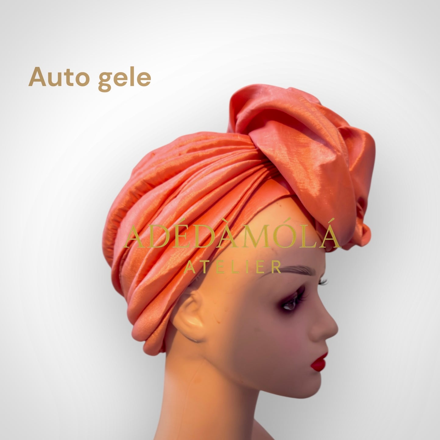 Auto gele headgear- For women of class and prestege- Rose design