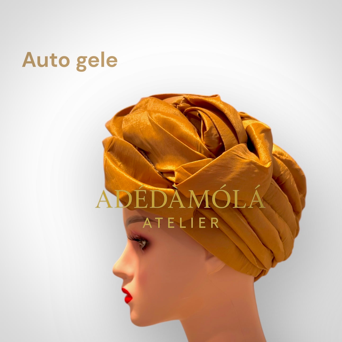 Auto gele headgear- For women of class and prestege- Rose design