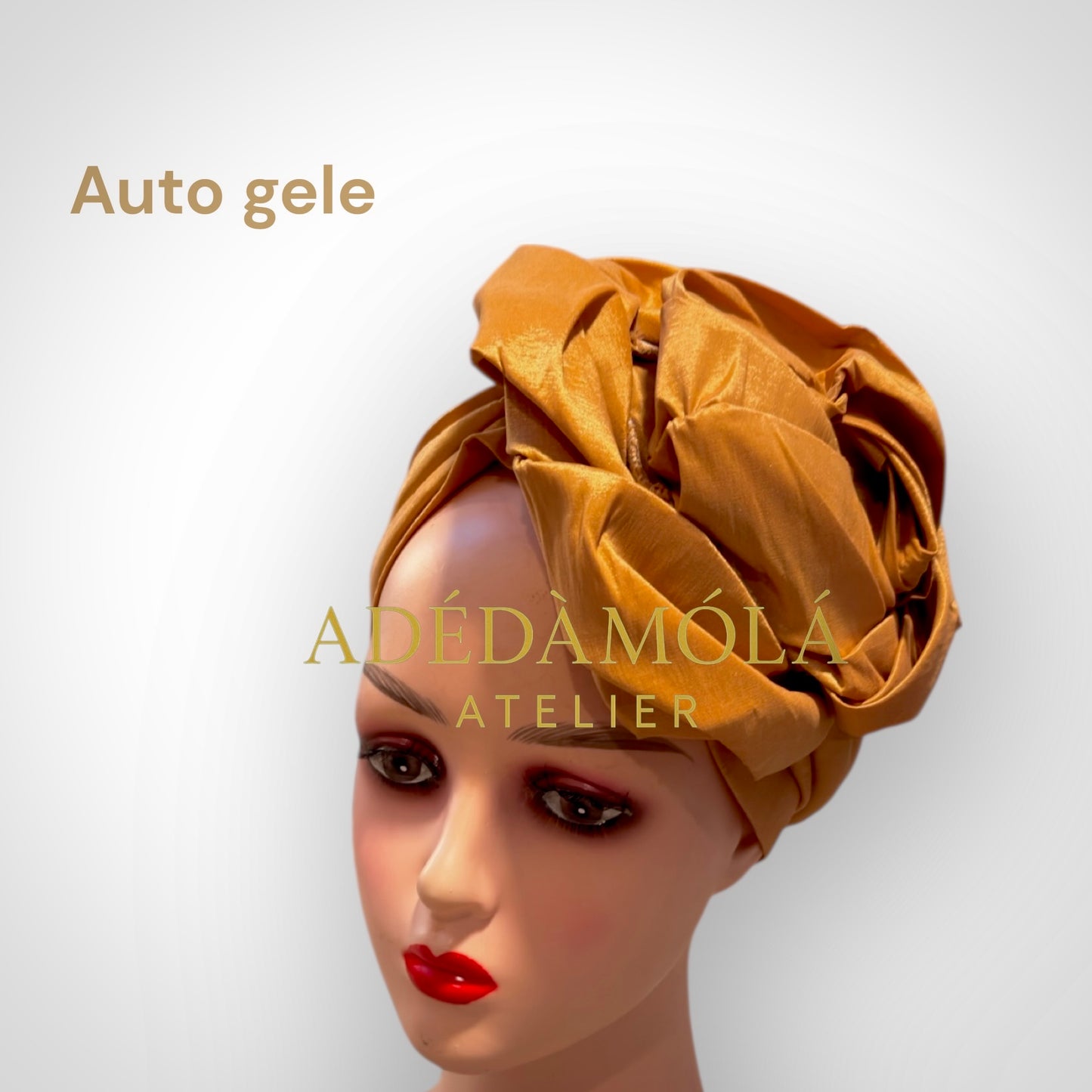 Auto gele headgear- For women of class and prestege- Rose design