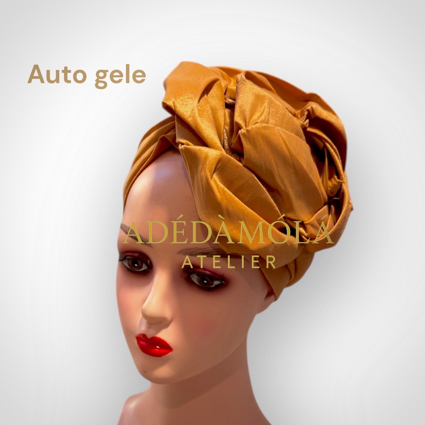 Auto gele headgear- For women of class and prestege- Rose design