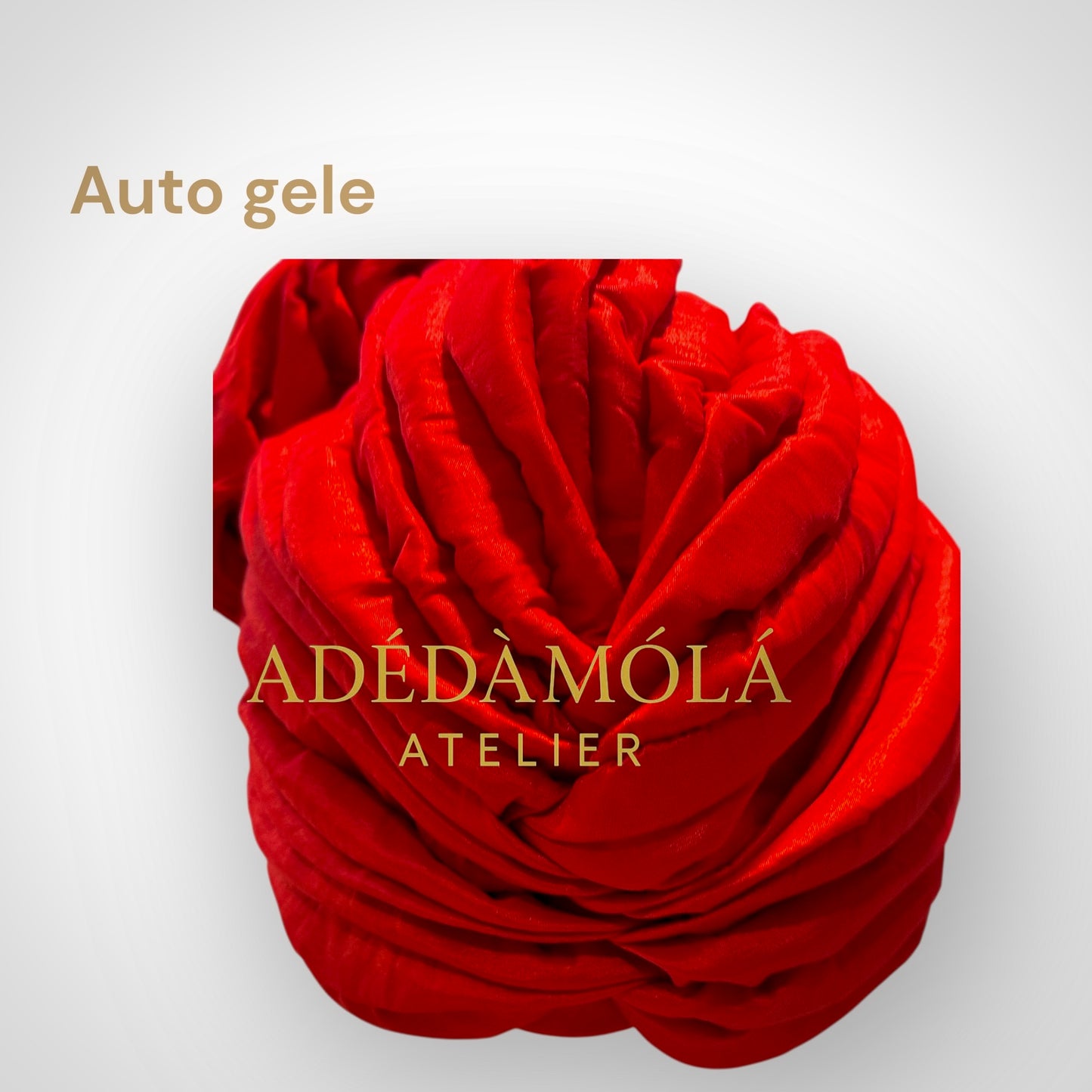 Auto gele headgear- For women of class and prestege- Rose design
