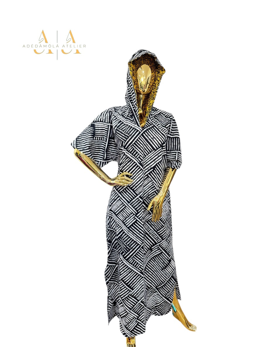 The Aṣọ̀jú Hooded Maxi Collection for women