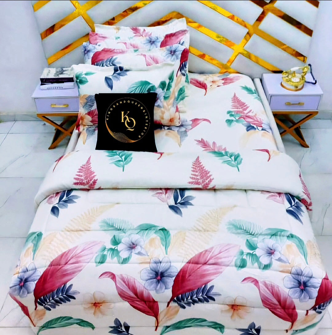 Tropical Bloom Bedsheet Set - King size