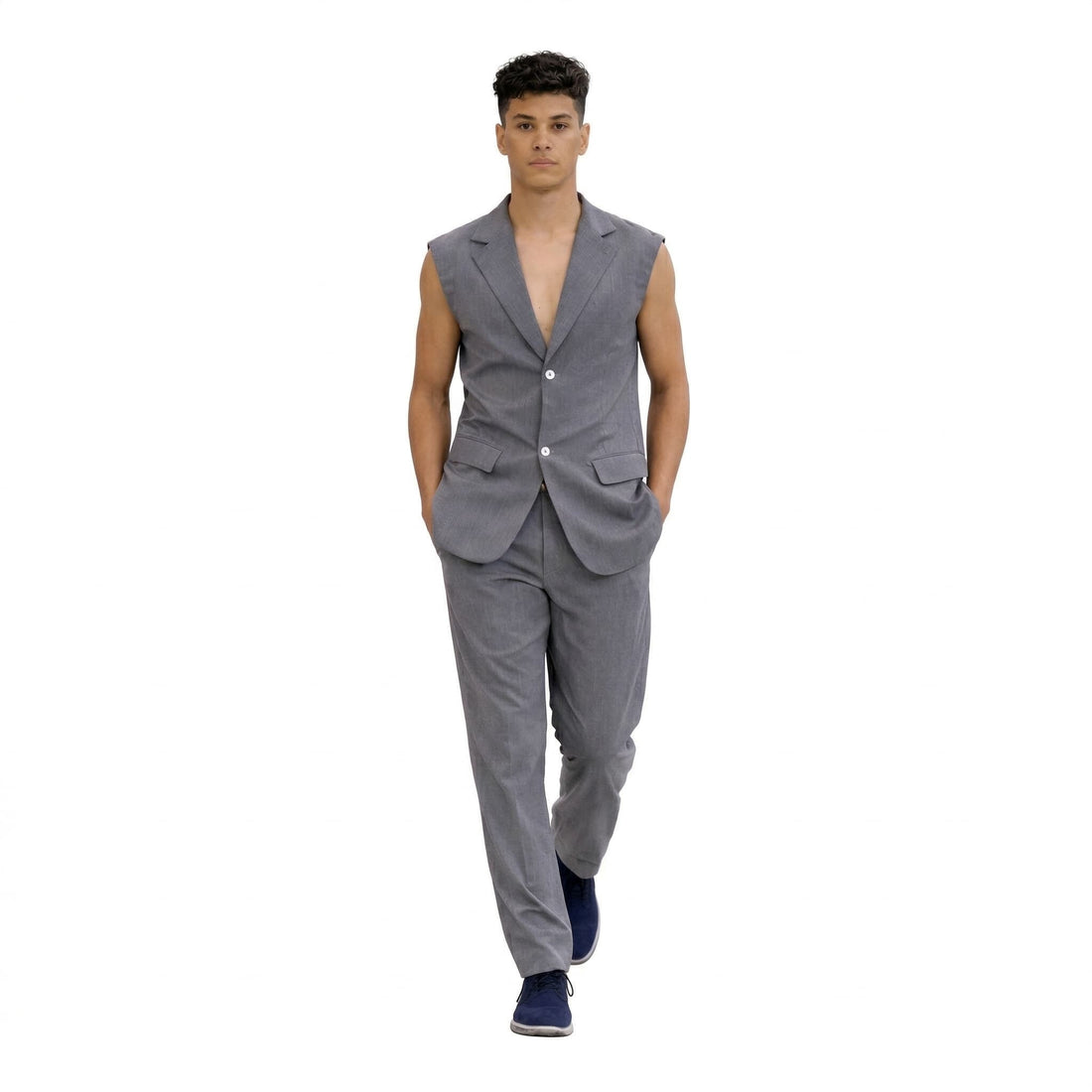 Men's Short Sleeve Suit & Trouser 2 Piece Set | African Party Wear | Weddings & Events – Adedamola Atelier